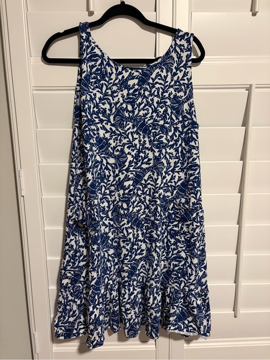 Lilly Pulitzer Dresses & Skirts - Lilly Pulitzer Navy and White Kristin Flounce Dress